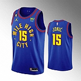 Men's Denver Nuggets #15 Nikola Jokic Blue 2022-23 statement edition Stitched Jersey Dzhi,baseball caps,new era cap wholesale,wholesale hats